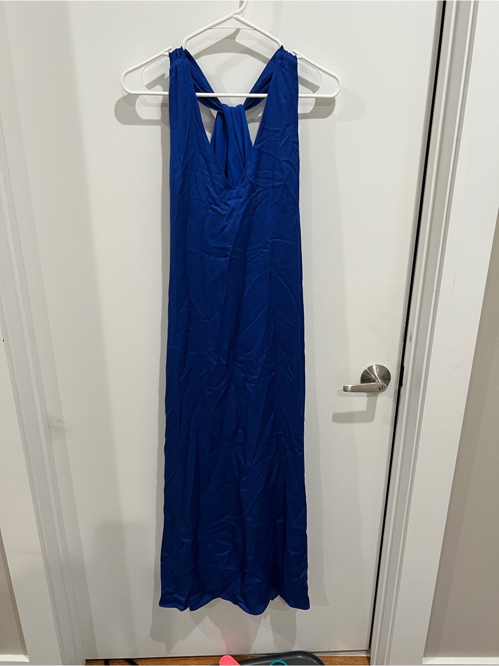 Seraphine Cobalt Blue Halter Maxi Dress